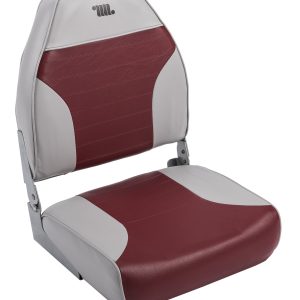 Wise 8WD588PLS-661 Standard High Back Boat Seat�� Grey/Red
