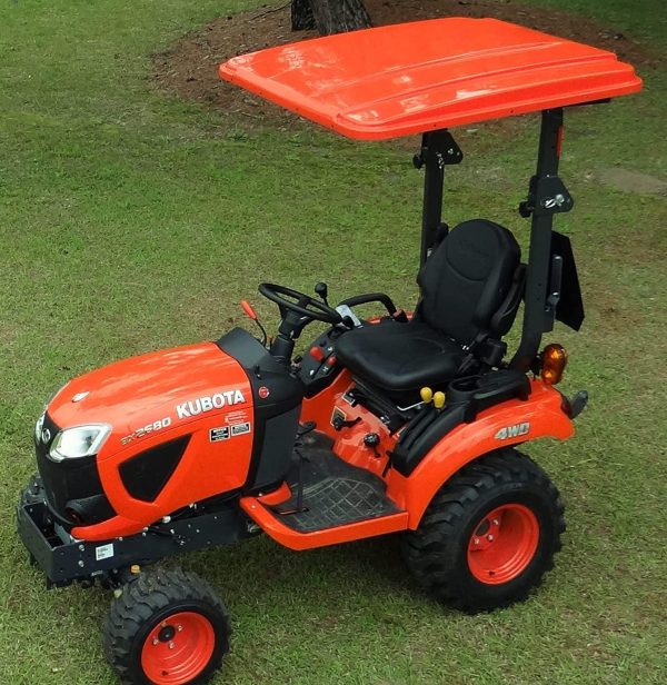 Orange Canopy for Kubota Tractor (45′′ x 50′′) Made in USA - Image 2