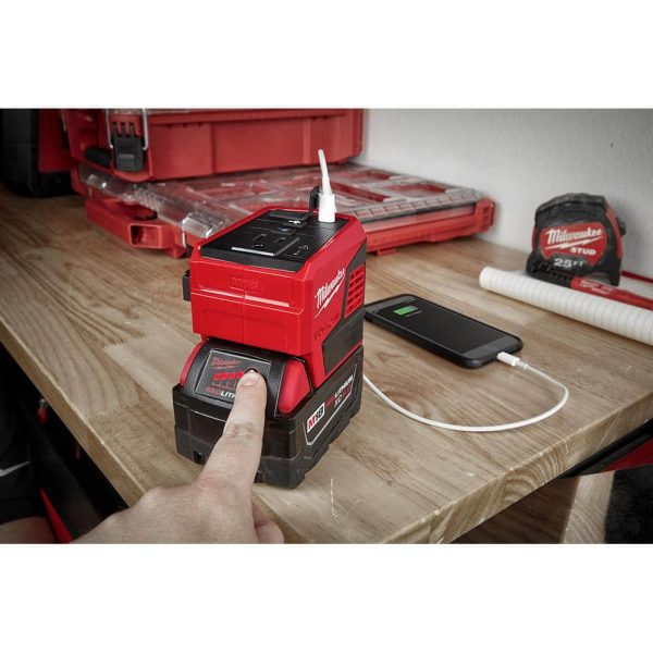 M18 18-Volt Lithium-Ion 175-Watt Powered Compact Inverter for M18 Batteries with (2) M18 HIGH OUTPUT 6.0 Ah Batteries 2846-20-48-11-1862 - Image 7