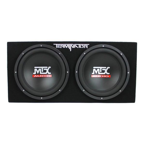 MTX 12-Inch 1200-Watt Car Audio Dual Loaded Subwoofer Box Enclosure (2 Pack) - Image 3