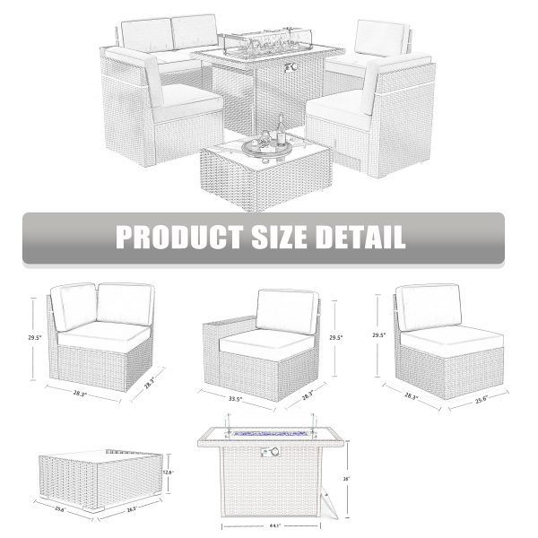 LayinSun Outdoor Furniture Sectional Conversation - Image 7