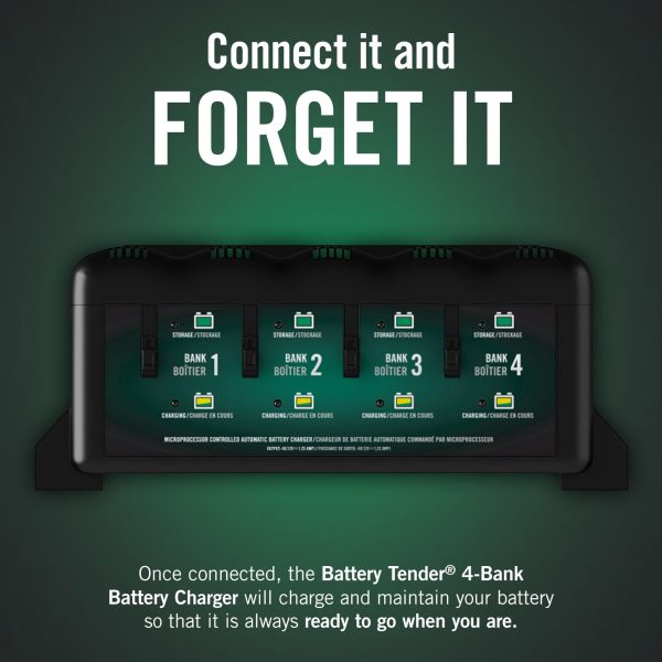 Battery Tender 4 Bank Multibank Charger - 5 AMP (1.25 AMPs Per Bank) - Smart 12V Multi Battery Charger and Maintainer - 021-0148-DL-WH - Image 8