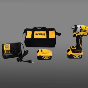 DeWalt DCF921P2 20V Cordless 1/2" Impact Wrench Kit w/2 Batteries, Charger & Bag