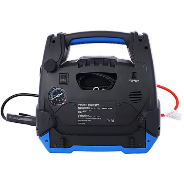 Battery Jump Starter, 1800 Amps Portable Power Station with Air Compressor/AC & USB Port/12V DC Power Ports for Gas Diesel Vehicles - Image 7
