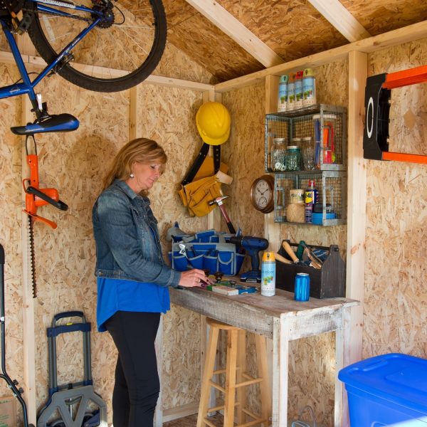 Handy Home Products Beachwood 10 ft. x 12 ft. Wood Storage Shed (Floor Included) - Image 7