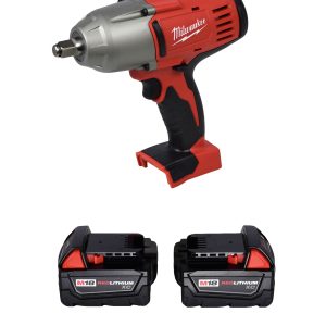 Milwaukee 2663-20 1/2" High Torque Impact Wrench,2Pc. 48-11-1828 3Ah Battery