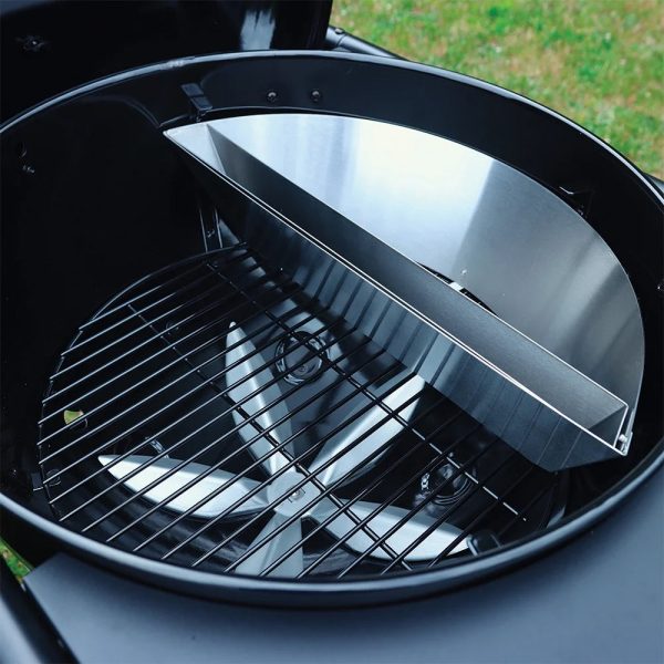 Slow 'N Sear® MasterKettle Charcoal Grill + Smoker - 22" Kettle Grill with Grill Cart and Built-in Side Table - Image 7