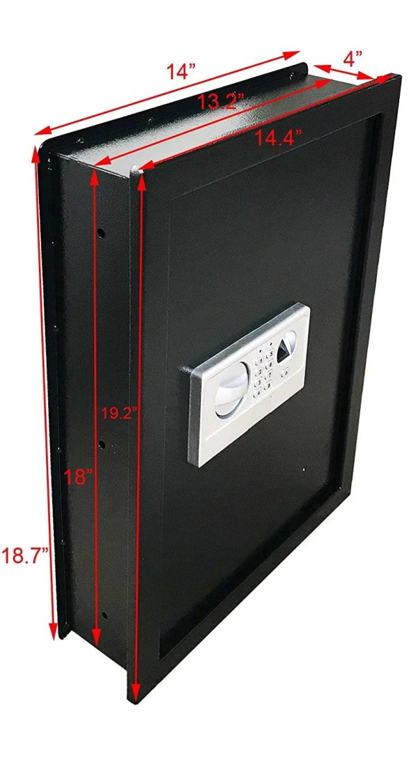 ABLEHOME FINGERPRINT BIOMETRIC ELECTRONIC RECESSED HIDDEN WALL SAFE SECURITY BOX GUN CASH - Image 2