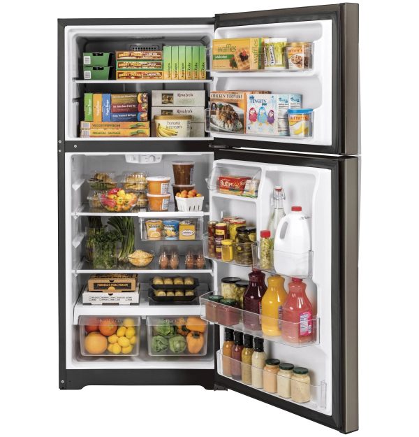 GE GTS22KMNRES 21.9 Cu. Ft. Slate Top Freezer Refrigerator - Image 2