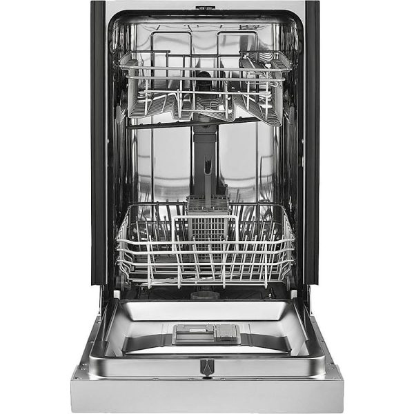 Whirlpool - 18" Front Control Built-In Dishwasher with Stainless Steel Tub - Monochromatic stainless steel - Image 3