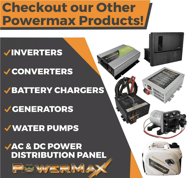 PowerMax RV Power Converter | High-Performance 110 Volt to 12 Volt DC Power Supply Charger w/ 100 Amp Capacity | Ideal for Efficient & Reliable Power Management in Recreational Vehicles - Image 9
