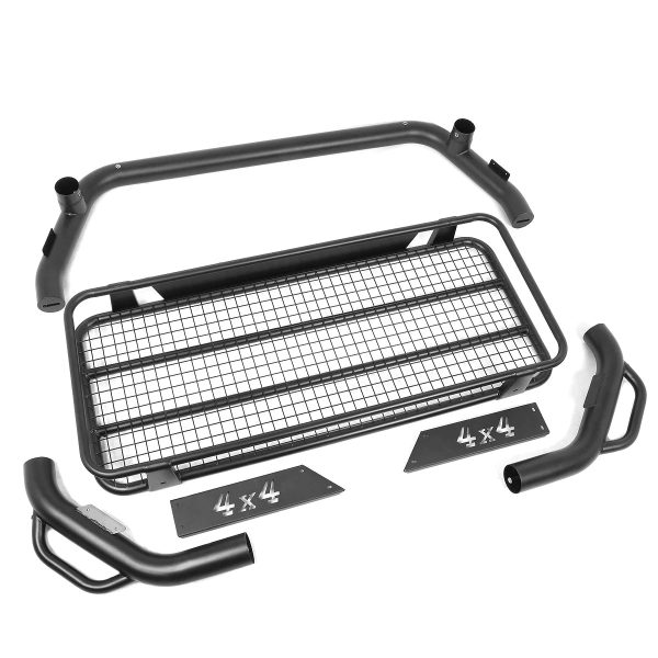 DNA Motoring TCRB-002 For 2015 to 2019 Toyota Tacoma Truck Bed Heavy Duty Aluminum Roll Bar + Roof Cargo Rack Bracket Carrier 16 17 18 - Image 4