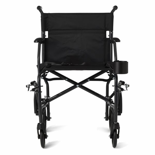 Medline Ultralight Transport Wheelchair Desk Length - Image 9