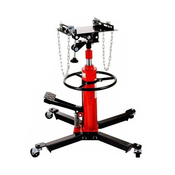 Jacgood Hydraulic Transmission Jack with 360°Swivel Wheels Lift Hoist,1660 LBS 2 Stage,Red - Image 6