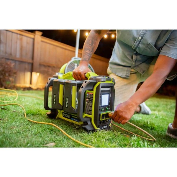RYOBI 40V 1800-Watt Portable Battery Power Station Inverter Generator and 4-Port Charger with (4) 6.0 Ah Batteries RYi1802B6-6 - Image 11