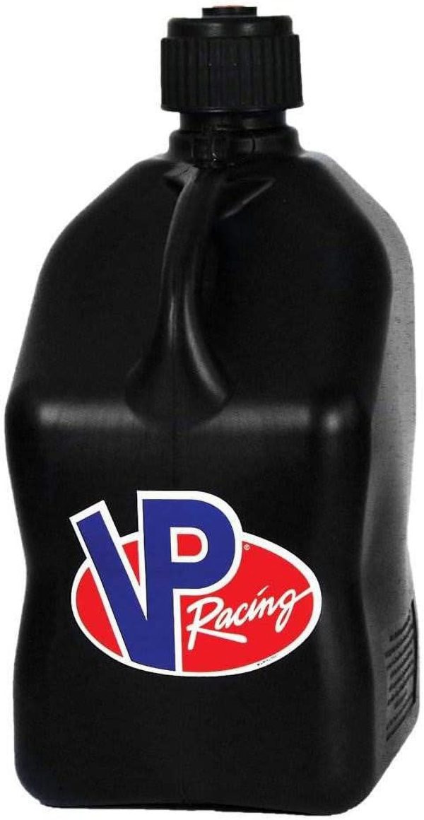 VP Racing Fuels Motorsport 5 Gallon Square Plastic Utility Jug Black & 14 Inch Hose (4 Pack) - Image 2