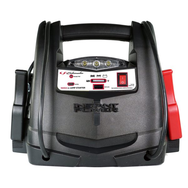 Schumacher SL1519 1500A 12V Lithium Jump Starter, 150 Psi Air Compressor, USB Charging - New in Box - Image 2