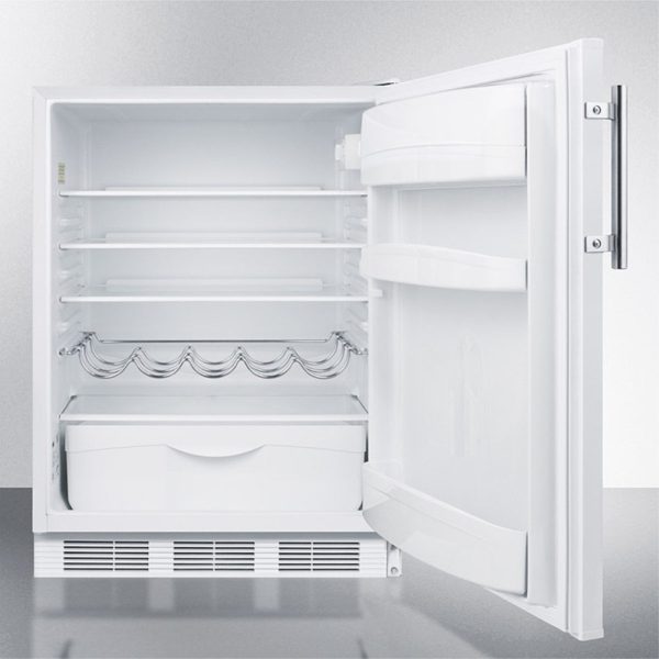 Built-in undercounter all-refrigerator for residential use, auto defrost with white exterior - Image 3
