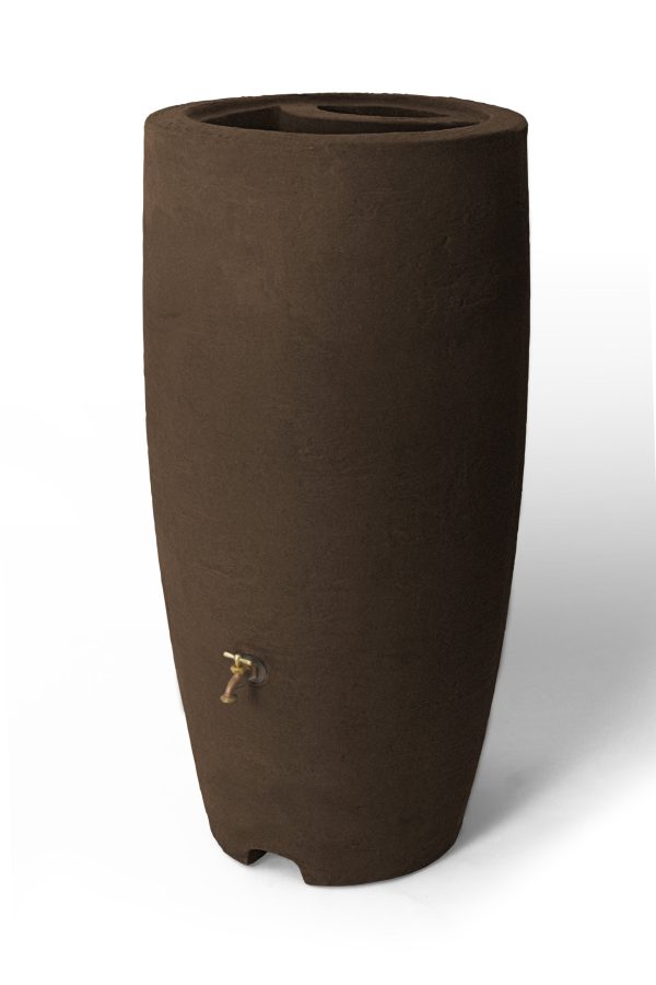 Algreen Products 80 gal Chocolate Brown Plastic Rain Barrel - Image 2