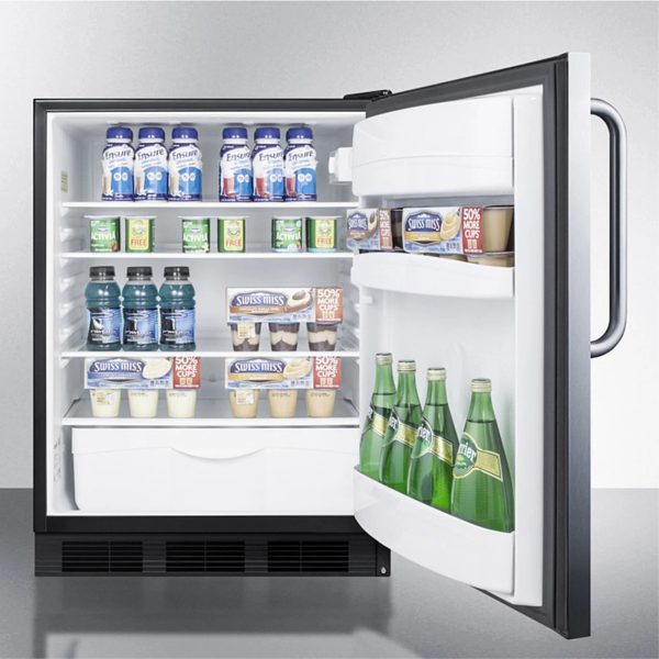 Built-in undercounter all-refrigerator for general purpose use, auto defrost w/complete stainless steel wrapped exterior - Image 4