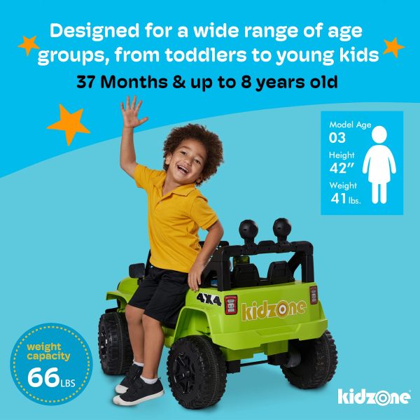 Kidzone Battery Powered Electric Bluetooth - Image 5