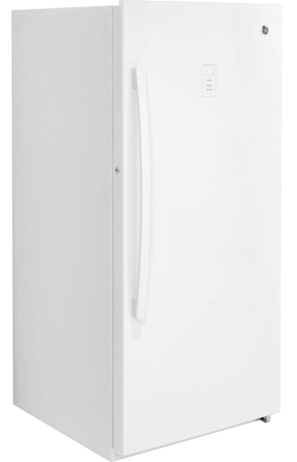 GE 14.1 Cu. Ft. White Garage Ready Frost-Free Upright Freezer - Image 2
