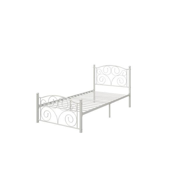 Modern White Twin Size Metal Bed Frame - Upgrade Your Bedroom - Image 4