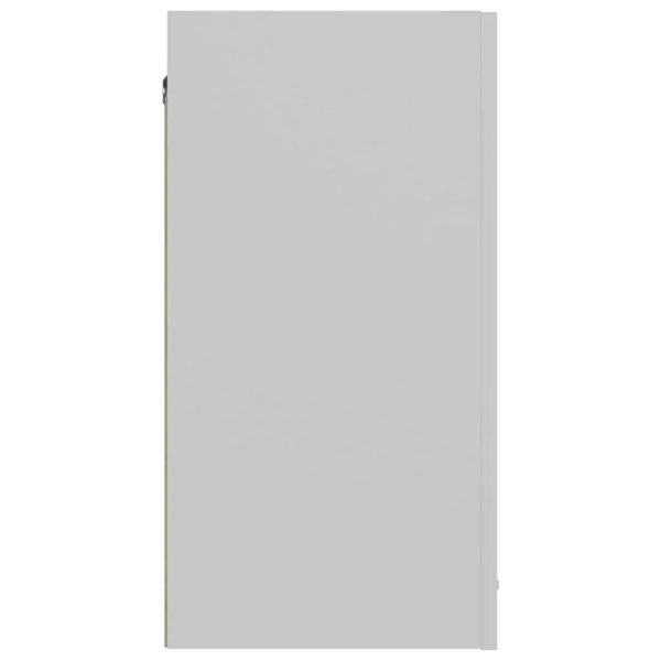 White Hanging Cabinet 23.6x12.2x23.6 - Durable Engineered Wood Construction - Spacious Storage - Easy Wall Mounting - Ideal for Small Spaces and Modern Home Decor - Image 7