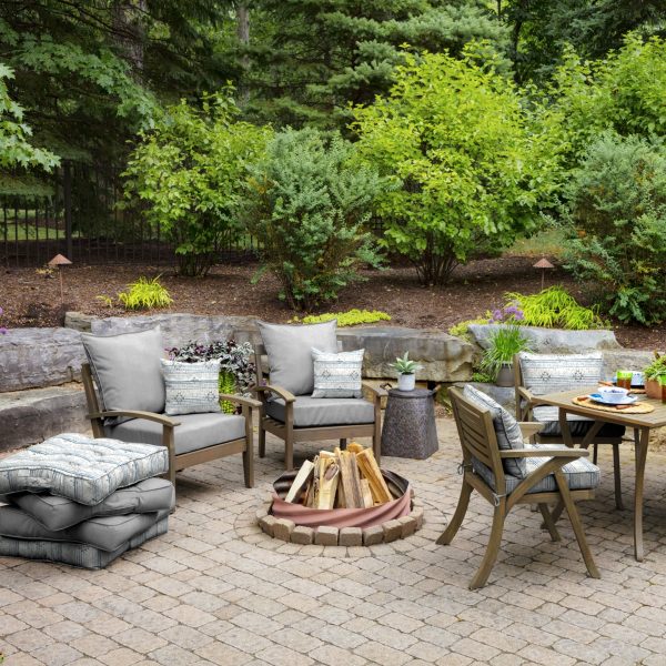 Arden Selections Performance Outdoor Deep Seating Cushion Set 24 x 24， Paloma Valencia - Image 7
