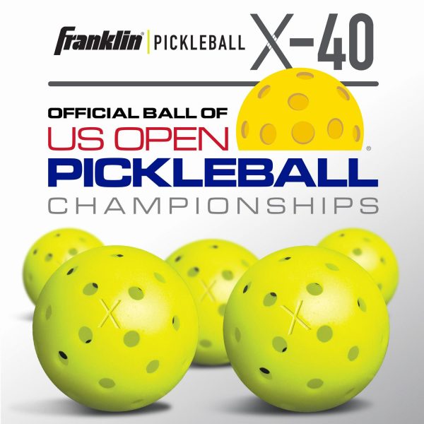 Franklin Sports Outdoor Pickleballs X40 Optic Yellow Balls 100 Pack - Image 9