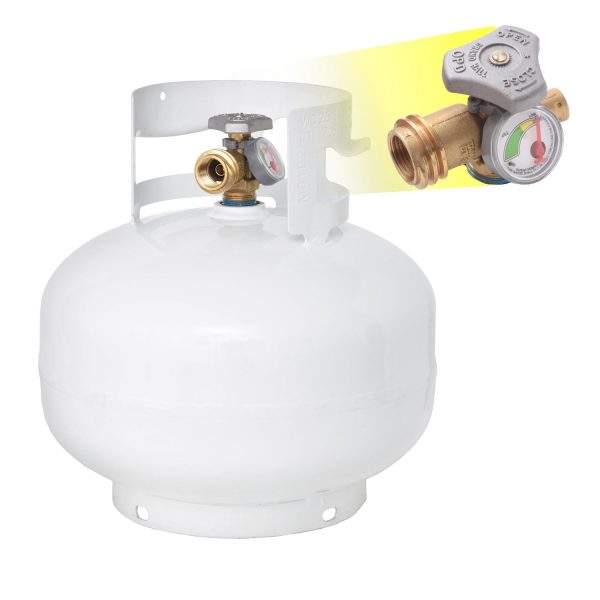 Flame King 11 lb Steel Empty LP Tank with Gauge - Image 2