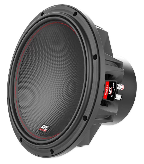 MTX 7512-22 12" 1500w Peak/750w RMS Competition Subwoofer DVC 2ohm Car Audio Sub - Image 2