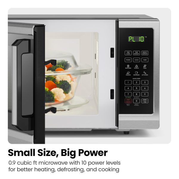 Chefman Countertop Microwave Stainless Essentials - Image 5
