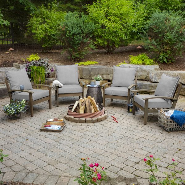 Arden Selections Performance Outdoor Deep Seating Cushion Set 24 x 24， Paloma Valencia - Image 6