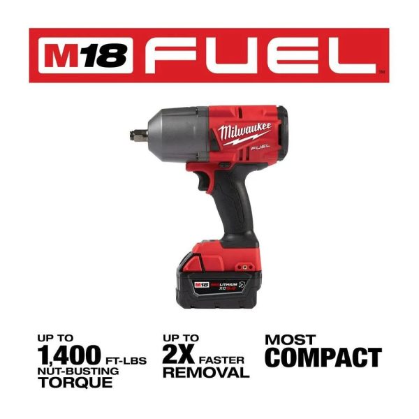 Milwaukee M18 FUEL High Torque 1/2 Impact Wrench with Friction Ring Kit 2767-22R from Milwaukee - Image 3
