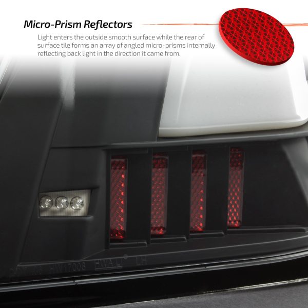 AKKON - Fits 2006-2013 Chevy Impala 2014-2016 Impala Limited Black Headlights + LED [Tube Bar] Black Tail Light Combo Pair - Image 6
