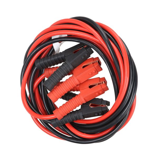 Pixnor 6m 3000A Car Battery Power Emergency Cable Jump Start Firing Line Power Wire Copper Clip Clamp Boost Cord Corriente Bateria Auto (Black and Red) - Image 5