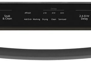 Whirlpool - 24" Built-In Dishwasher - Black stainless steel