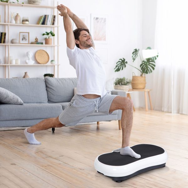 Vibration Plate Exercise Machine Training Equipment for Weight Loss Toning Whie - Image 4