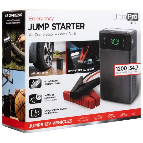 Ultrapro Elite 1200A Jump Starter with Air Compressor and LED Light - Image 7