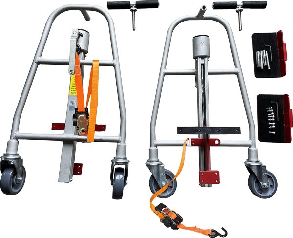 Manual Furniture Mover (Set of 2), 1100 lb. Cap, Aluminum, 12" Lift Height, Machinery Mover - Image 2
