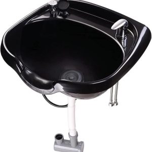 AW Hair Basin Sink Shampoo Bowl CUPC Certified Vacuum Breaker Sprayer Neck Rest Beauty Salon Equipment for Home Barbershop