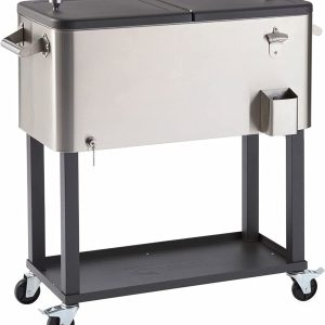 TRINITY Stainless Steel Cooler with Cover (100 Quart)