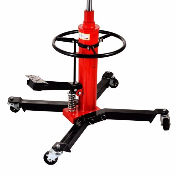 JSTUOKE Hydraulic Car Transmission Jack Vertical Lift,1660 Pounds,360°Rotating Wheel Lift,Red - Image 9