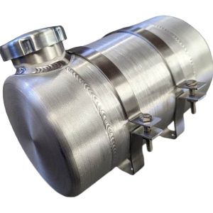 6x9 End Fill Round Spun Aluminum Gas Tank .90 Gallon - Mini Bike, GoKart, Riding Mower