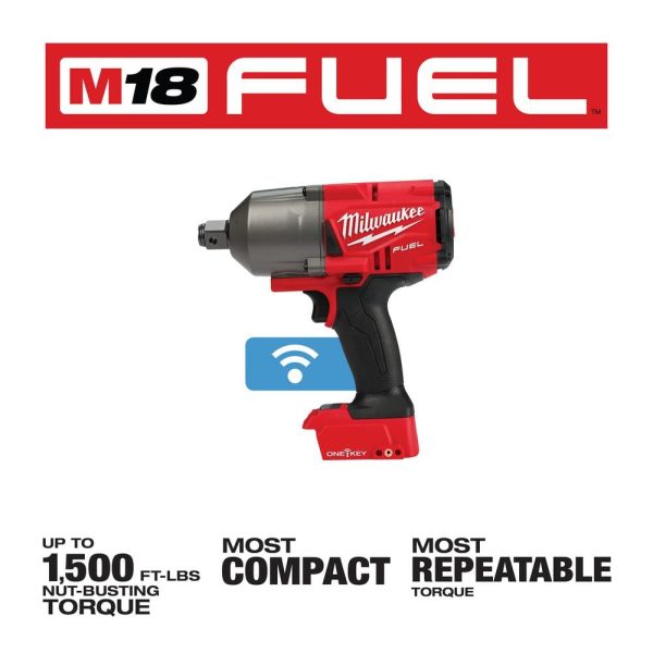 M18 FUEL ONE-KEY 18V Lithium-Ion Brushless Cordless 3/4 in. Impact Wrench with Friction Ring (Tool-Only) 2864-20 - Image 3