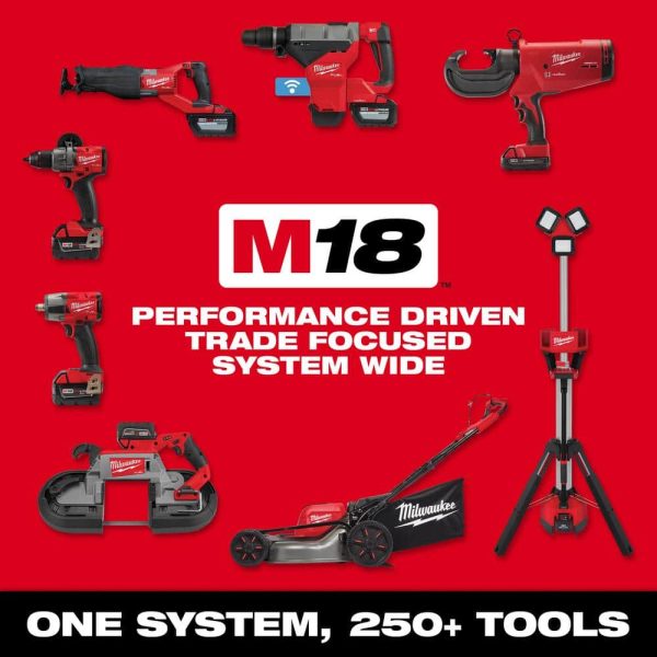 M18 FUEL 18V Lithium-Ion Brushless Cordless Hole Hawg 7/16 in. Right Angle Drill W/ Quick-Lok (Tool-Only) 2808-20 - Image 7