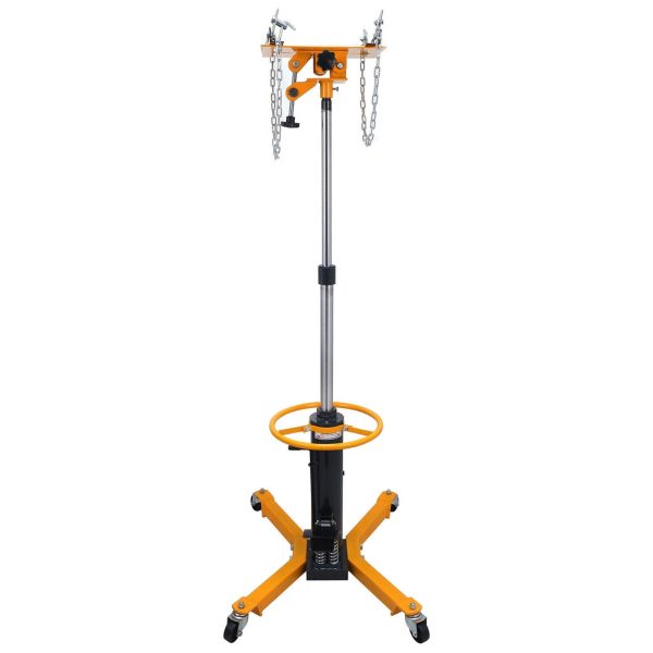 JSTUOKE 1660 Pounds Hydraulic Car Transmission Jack Vertical Lift with 360° Swivel Wheel Pedal ,Yellow,33"-70"(0.5Ton) - Image 6