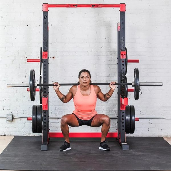 Lifeline Fitness C1 Pro Half Rack Exercise Power Cage - Image 2