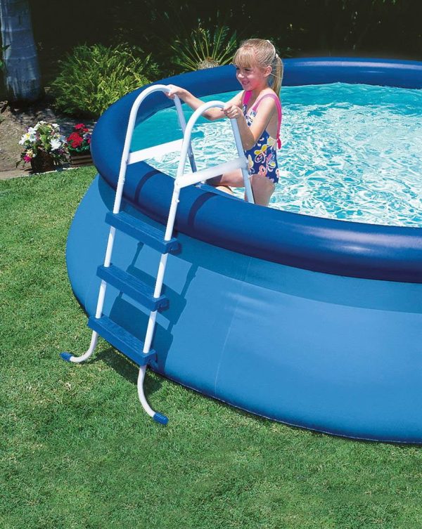Intex 15ft x 42in Easy Set Inflatable Round Family Swimming Pool & Pump, Vacuum - Image 3